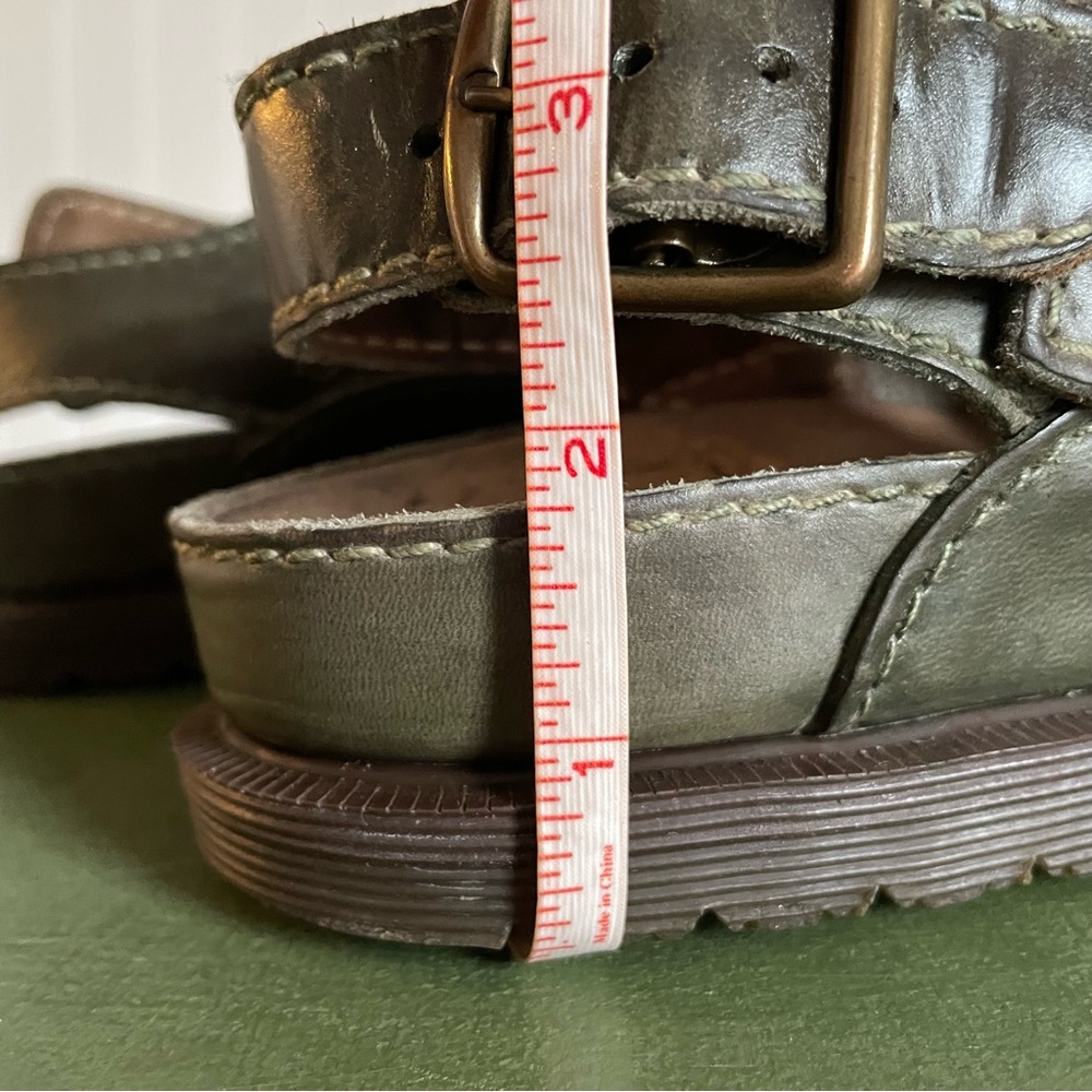 VTG England Made Dr Martens Fisherman's Sandals in Atlantic Green - Picture 6 of 9